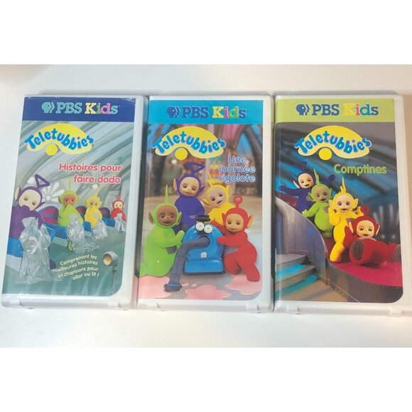 Teletubbies lot of 3 French (1999) VHS - Picture 1 of 11